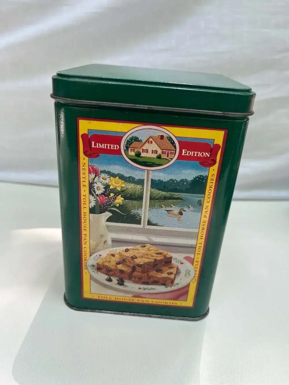 Vintage Nestle Toll House Limited Edition Four Seasons Metal Storage Tin